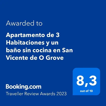 Apartment De 3 Y Un Bano Sin Cocina En San Vicente De O Grove